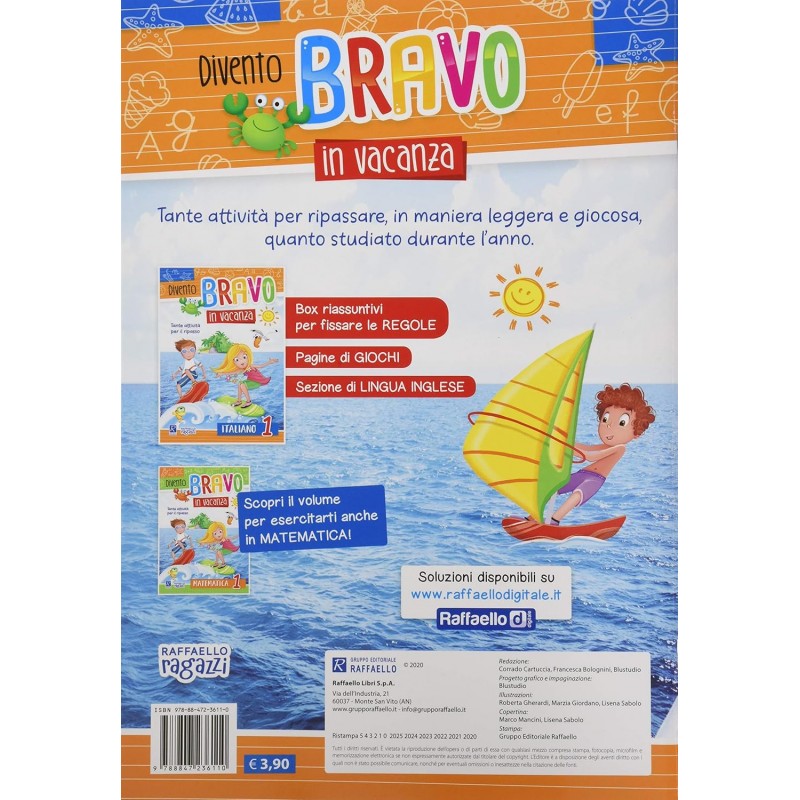 Divento Bravo In Vacanza - Italiano 1 - Raffaello Ragazzi