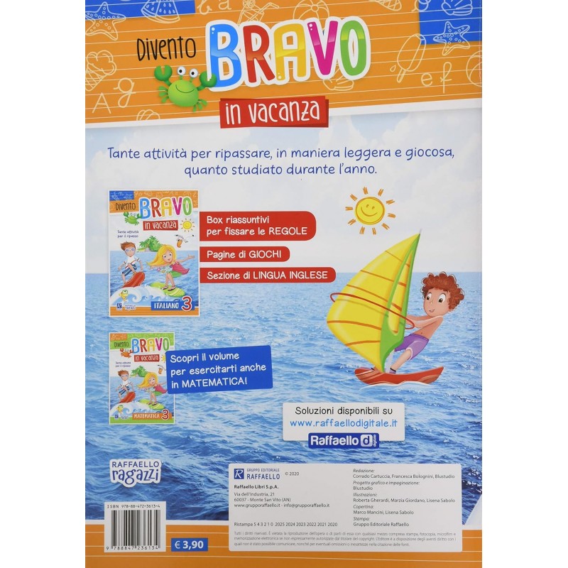 Divento Bravo In Vacanza - Italiano 3 - Raffaello Ragazzi