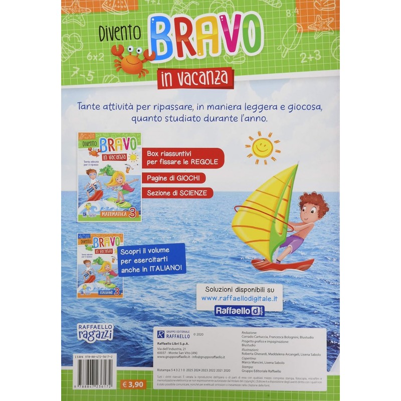 Divento Bravo In Vacanza - Matematica 3 - Raffaello Ragazzi