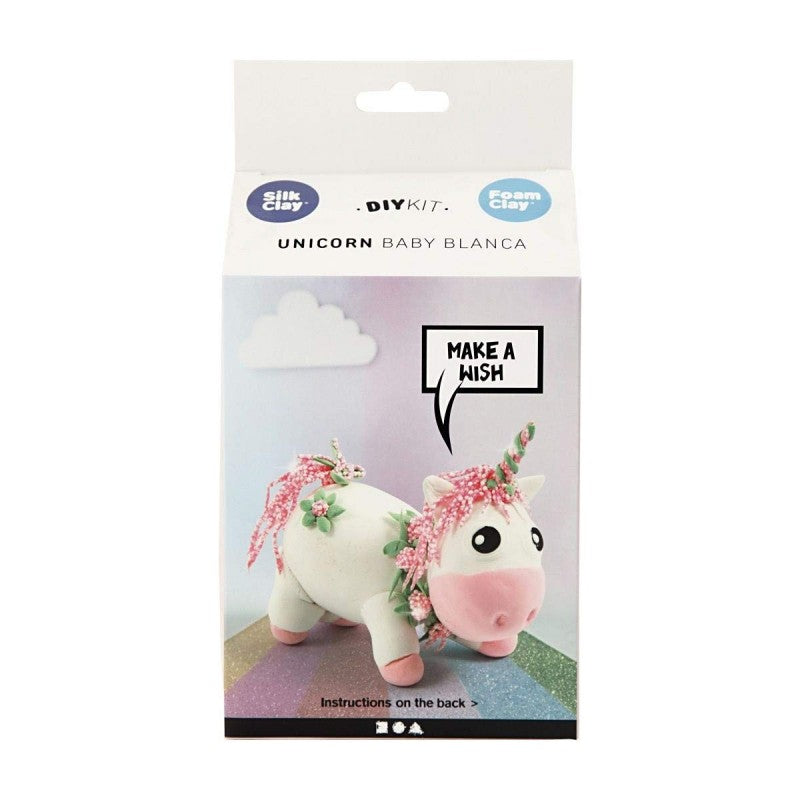 Diy Kit Unicorn Baby Blanca – Set Creatività