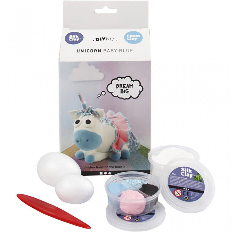 Diy Kit Unicorn Baby Blue – Set Creatività