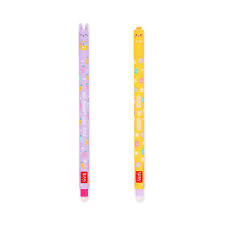 Legami - Set di 2 Penne Gel Cancellabili, Easter Edition, Penne con Inchiostro Cancellabile Termosensibile, Rosa, Viola, Erasable Pen, Cancella Senza Consumare il Foglio, Punta 0,7 mm