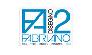 Fabriano F2, Album da Disegno, 24 x 33 cm, 10 Fogli Ruvidi, Grammatura 110gr/m2