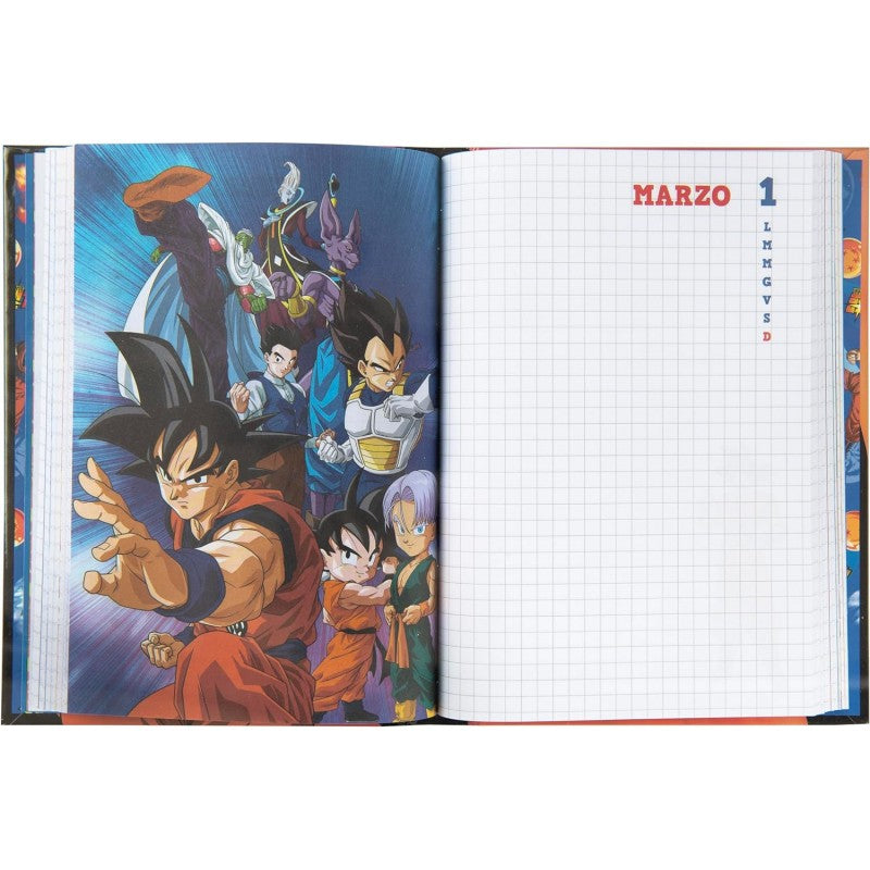 Dragon Ball Super - Diario Scuola 2024-2025 Ufficiale Dragon Ball, Diario 12 Mesi, 13 X 17,8 Cm