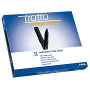 Pennarelli Tratto Office Maxi Fila (nero Conf. 12)