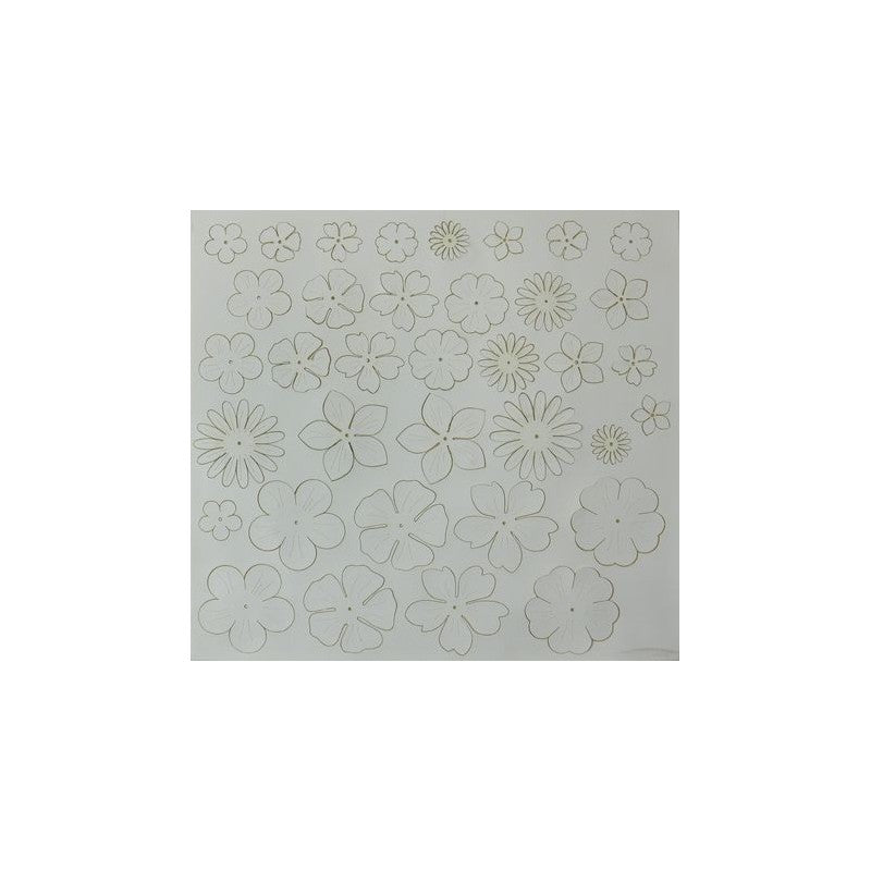 Eco Pelle Nappa Fiorellini Col. Bianco