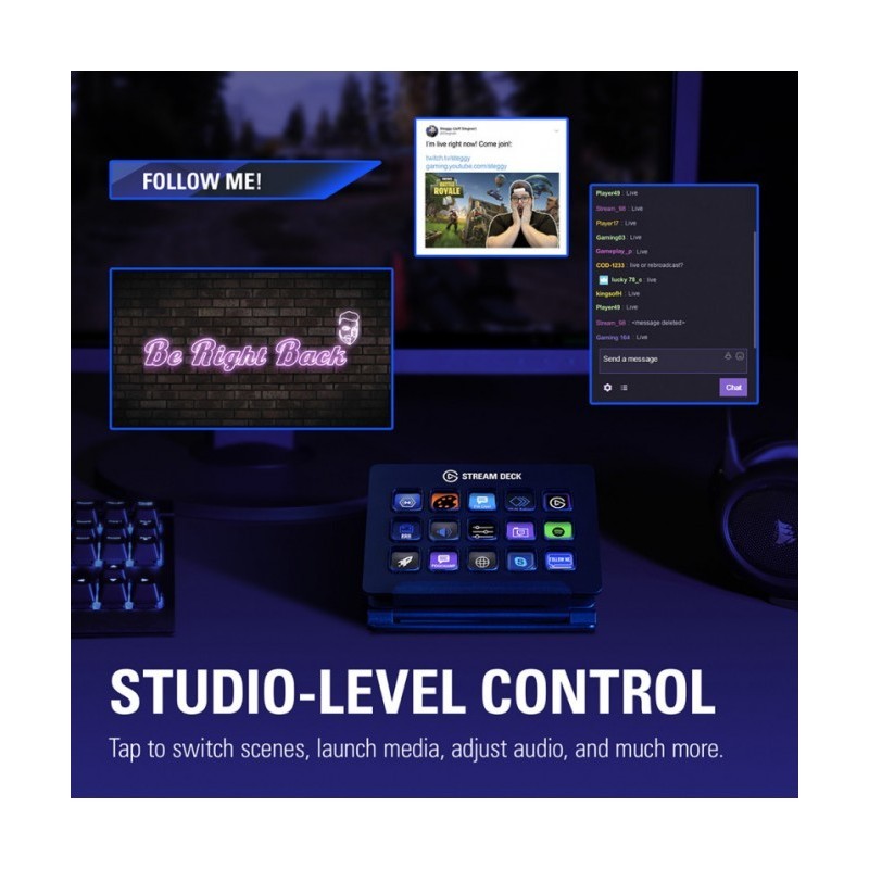 Elgato Stream Deck, Control Pad Personalizzabile Per Lo Streaming Con 15 Tasti Lcd  - In Arrivo