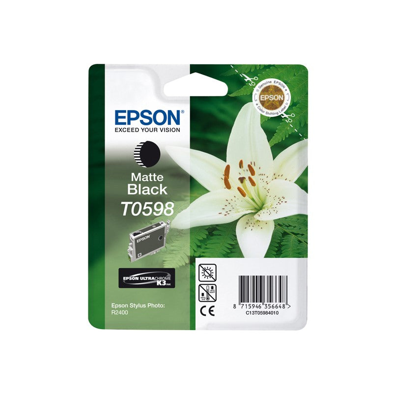 Epson Cartuccia Matte Black (nero Opaco) T0598, 13ml