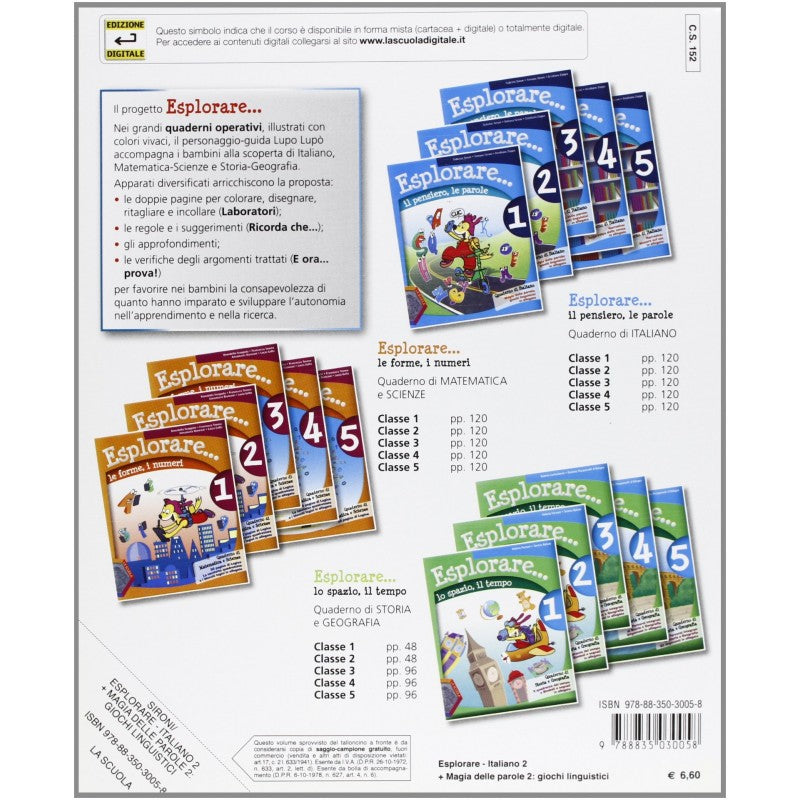 Esplorare... Il Pensiero, Le Parole. Per La Scuola Elementare