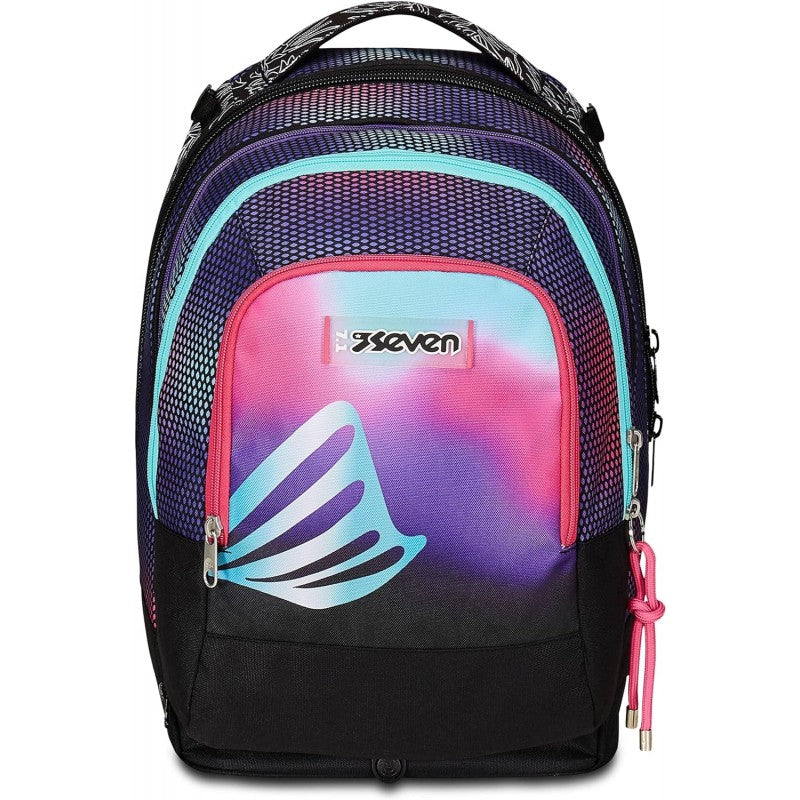 Even Trolley Scuola Jack Detach 3 Ruote, Rosa, Shadefull Girl, 3 In 1