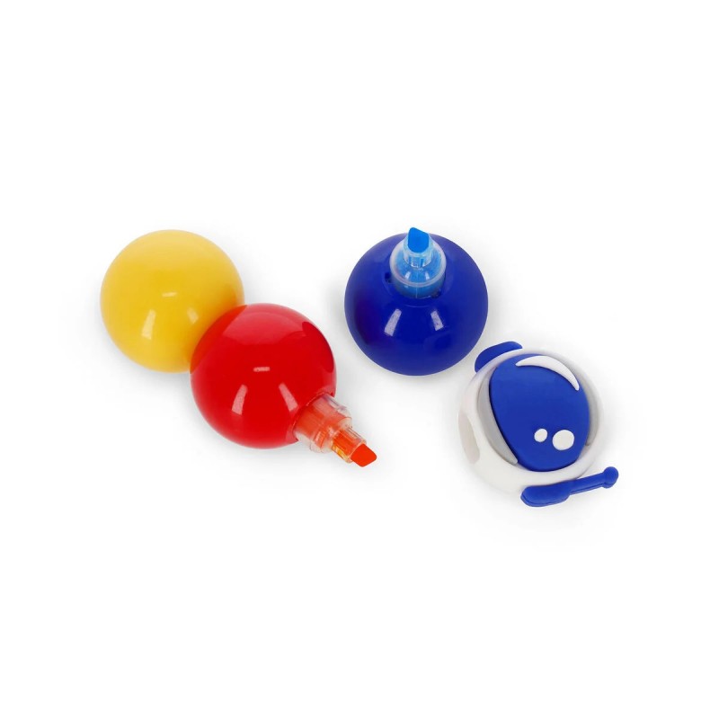 Evidenziatore 3 In 1 - 3 Is Better Than 1, Colori Neon, Punta A Scalpello - Legami