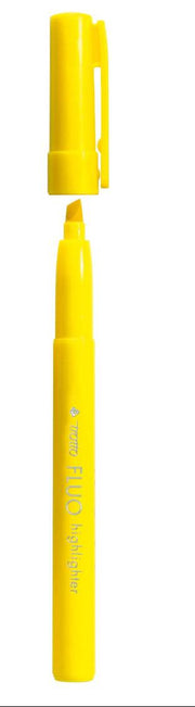 Evidenziatore fluo Highlighter - punta a scalpello - giallo - Tratto