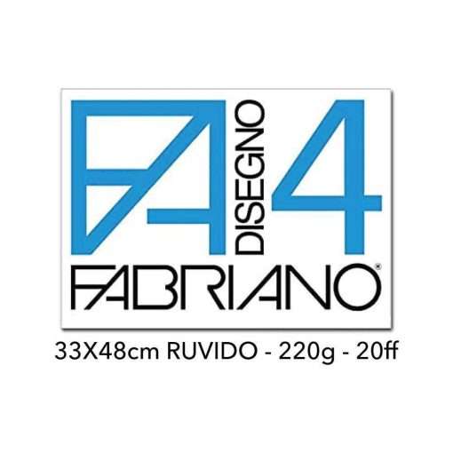 Fabriano Blocco da Disegno 33 x 48 cm – 20 Fogli – 220 g/m²