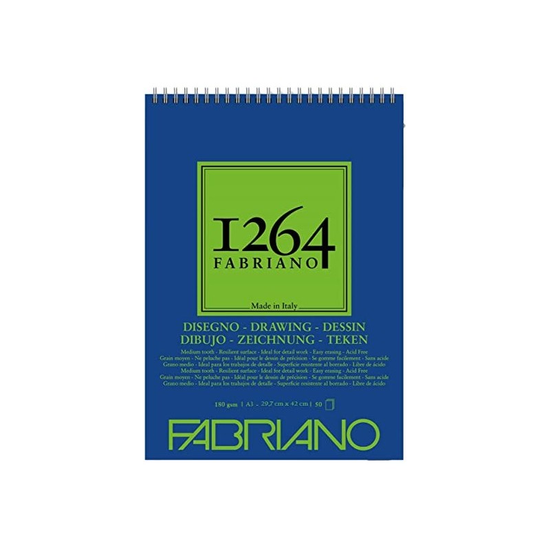 Fabriano Blocco Da Disegno A3 Gr.180 50 Fg.
