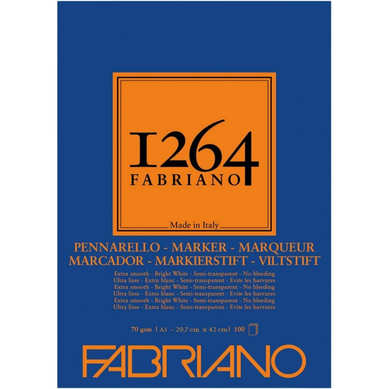 Fabriano Blocco Marker 1264 - 70gsm - A3 - 100 Fogli