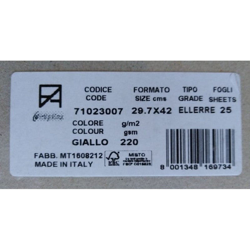 Fabriano Cartacrea A3 – 71023007 Giallo