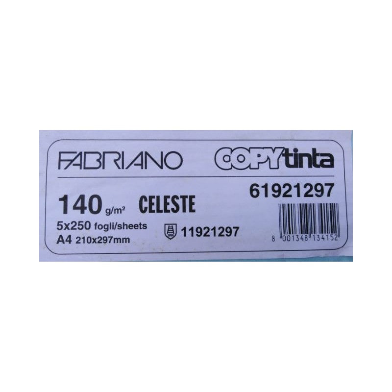 Fabriano Copy Tinta A4  140gr -  Celeste