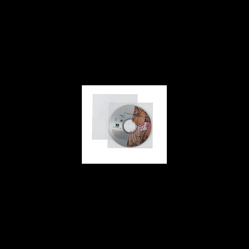 Favorit, Busta Porta Cd/dvd, 25 Pezzi, Formato Interno 12 X 12 Cm, Buccia D'arancia