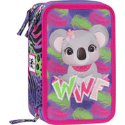 Astuccio 3 Zip WWF Koala - Viola - Franco Cosimo Panini
