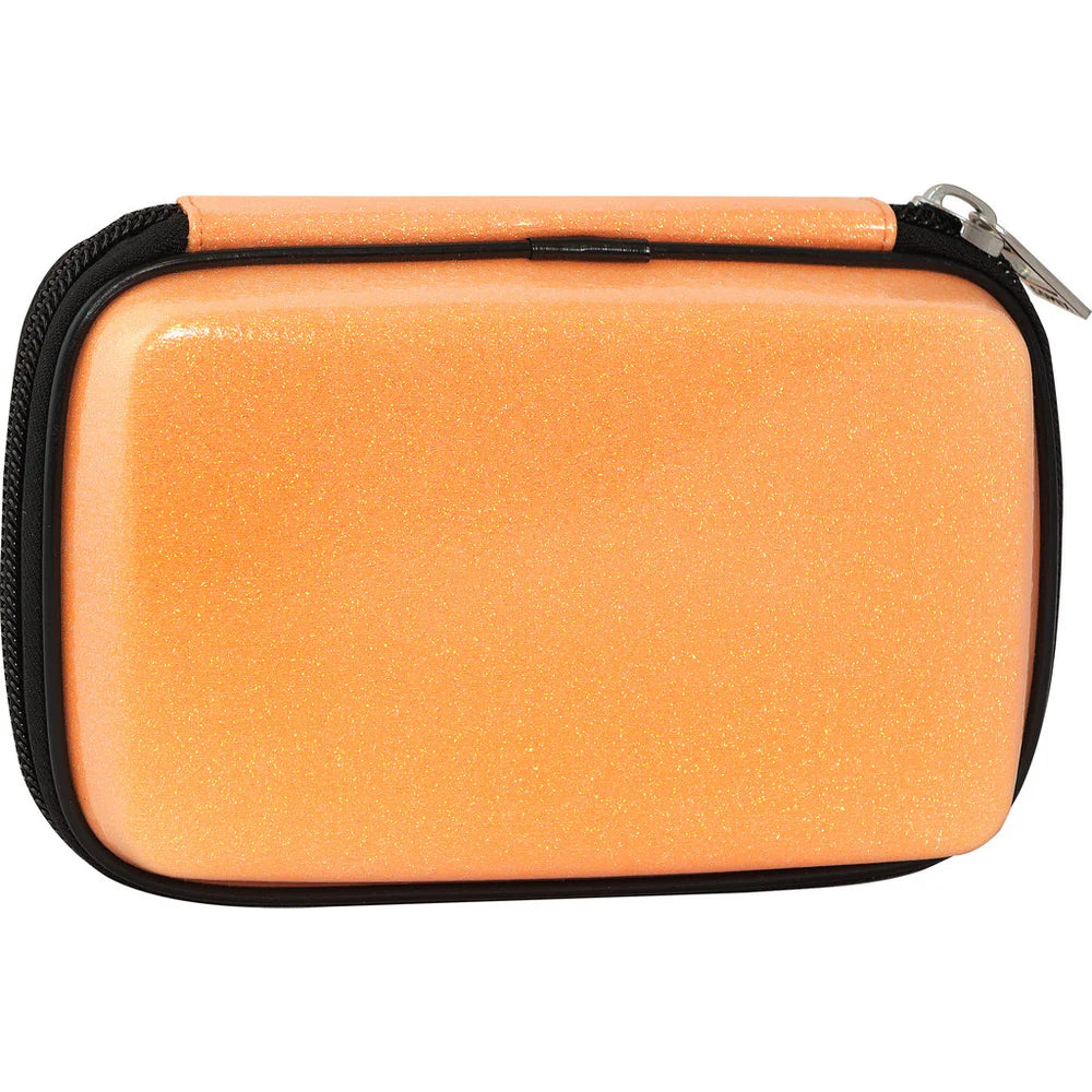 Astuccio COMIX Maxi Zip Glitter Cover Rigida con Maxi Logo in Rilievo, 21 x 14,5h x 6,5 cm – Colori Assortiti