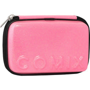 Astuccio COMIX Maxi Zip Glitter Cover Rigida con Maxi Logo in Rilievo, 21 x 14,5h x 6,5 cm – Colori Assortiti