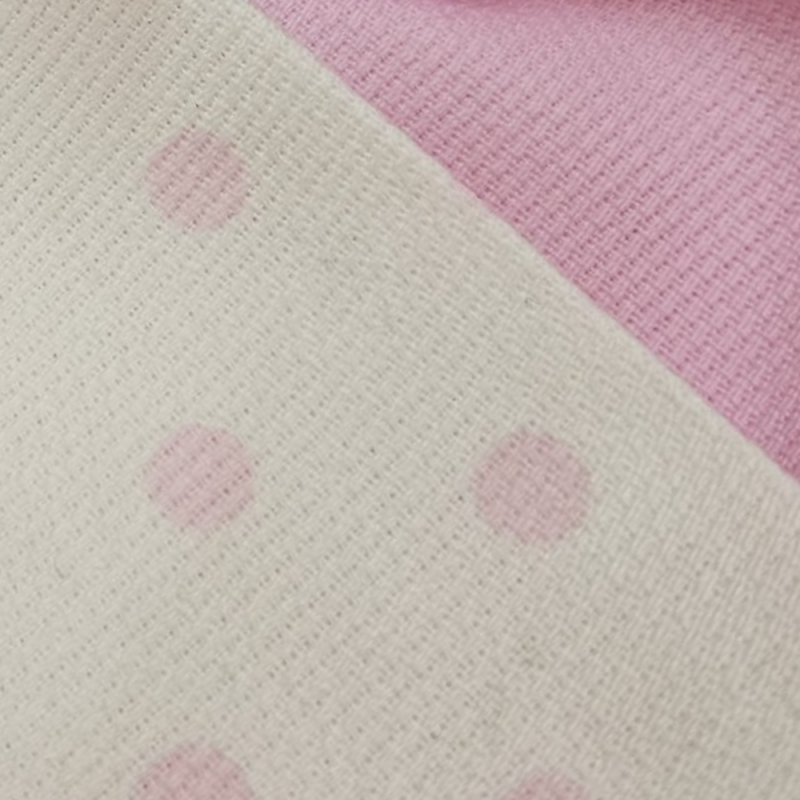 Fiocco Nascita Bambolina Rosa E Bianco A Pois