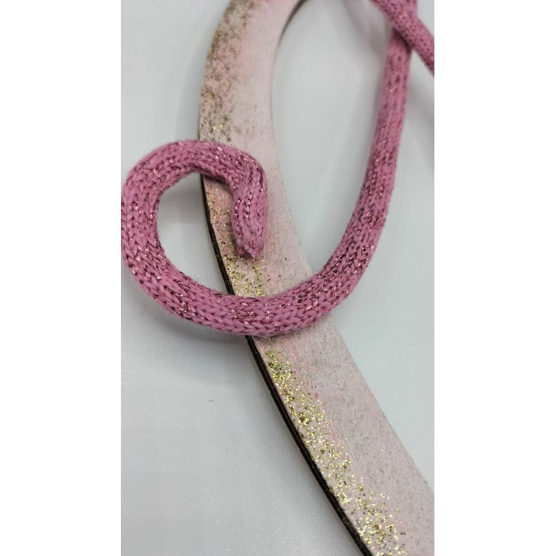 Fiocco Nascita Bimba Personalizzabile Con Tubolare Stafil Glitter