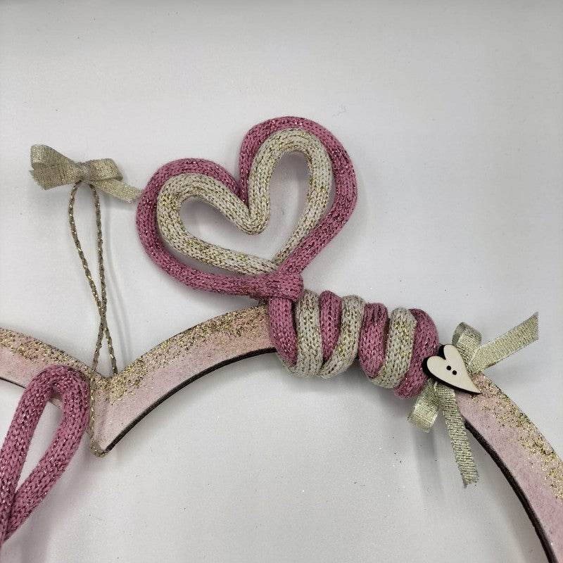 Fiocco Nascita Bimba Personalizzabile Con Tubolare Stafil Glitter