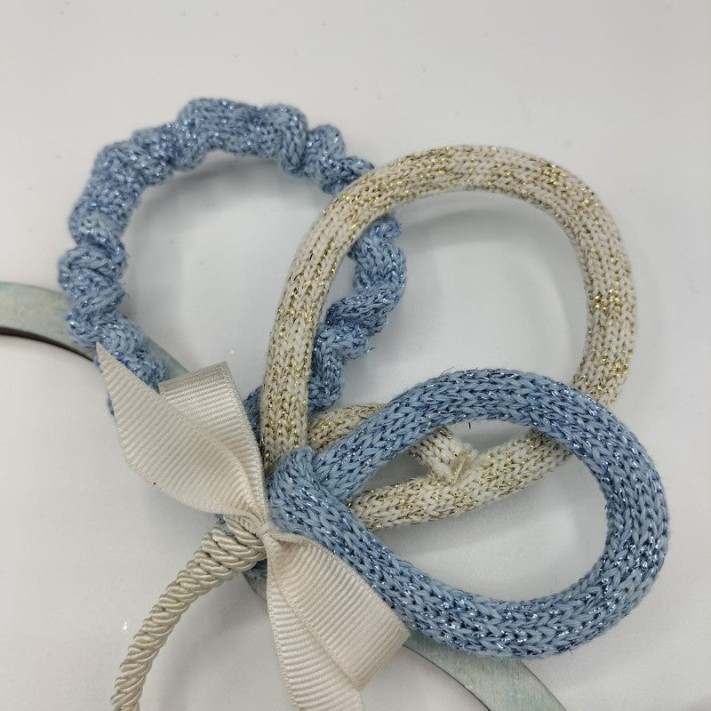 Fiocco Nascita Bimbo Personalizzabile Con Tubolare Stafil Glitter