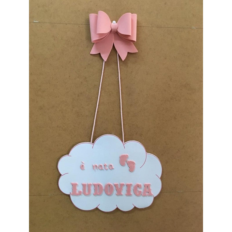 Fiocco Nascita Nuvoletta