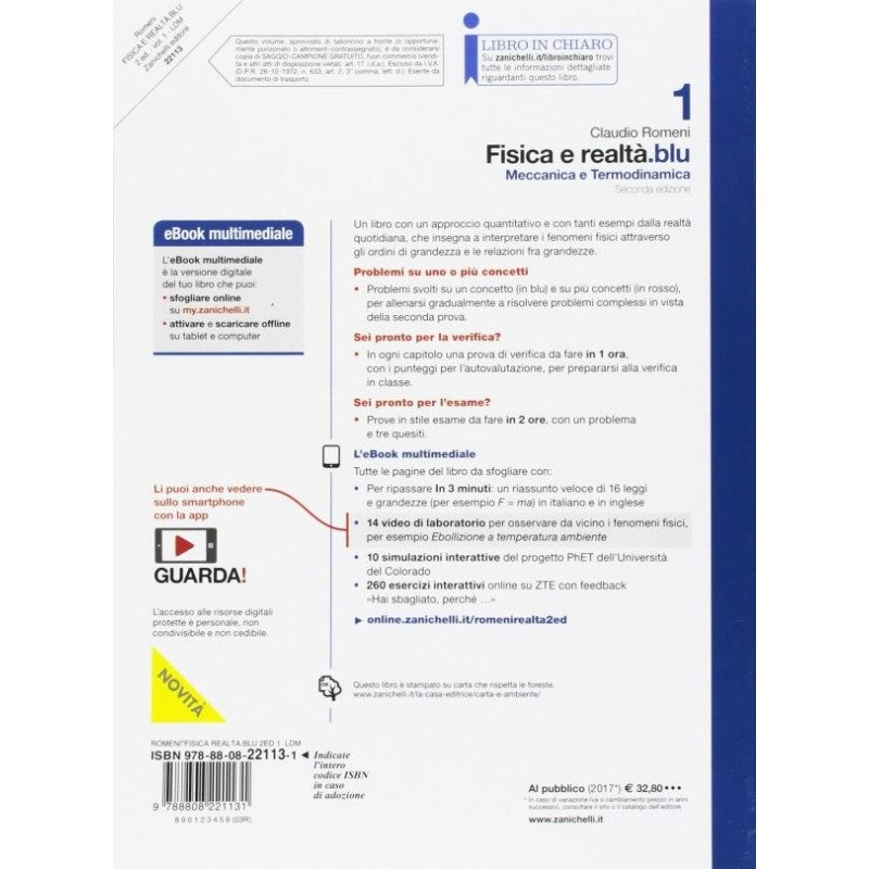 Fisica E Realtà.blu 1 - Meccanica E Termodinamica