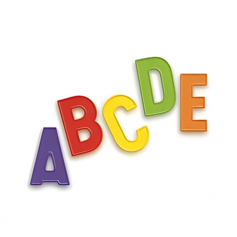 Flacone 294 Lettere Maiuscole E Minuscole Magnetiche – Quercetti 5458