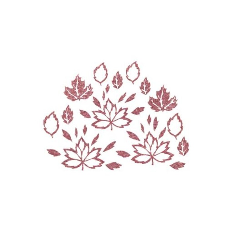 Foglie Feltro Stardust 20x18 Cm - Termoformabile 3 Mm - Rosa Glitter - Renkalik