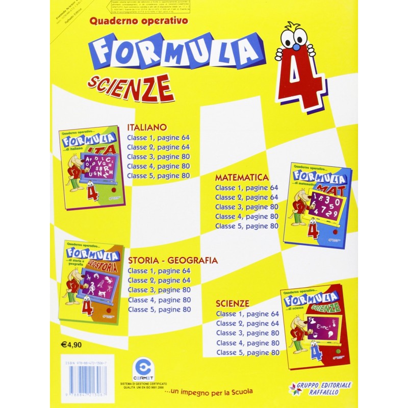 Formula Scienze. Quaderno Operativo Di Scienze. Per La Scuola Elementare (vol. 4)