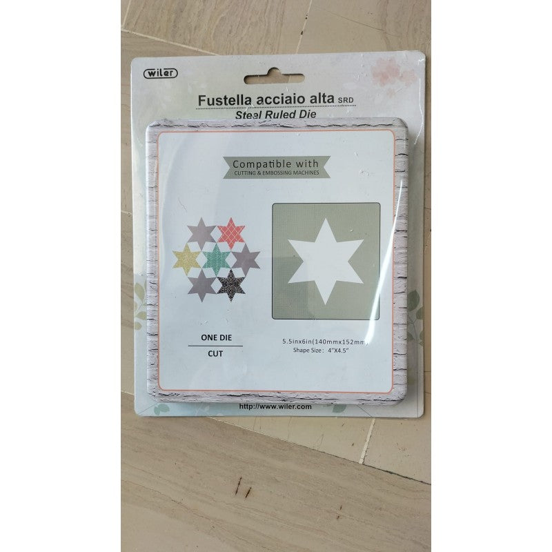 Fustella Acciaio Alta - Stella 140x152mm - Srd015