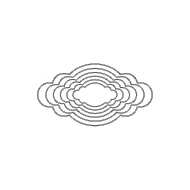 Fustella Sottile - Caleidoscopio 121x66mm - Pc1575