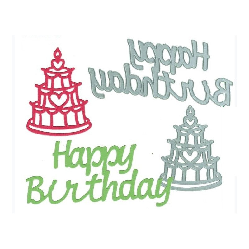 Fustelle Sottili - Torta Happy Birthday 2 Sogg. Pc1600