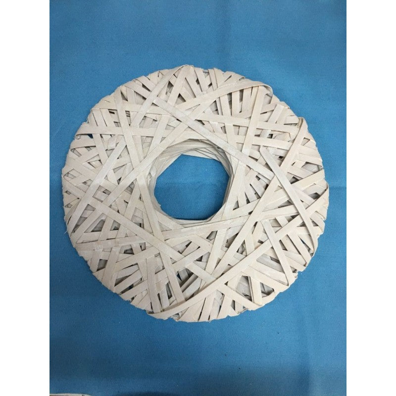 Ghirlanda Da Tavolo Bianca 2 Dimensioni - Portacandela