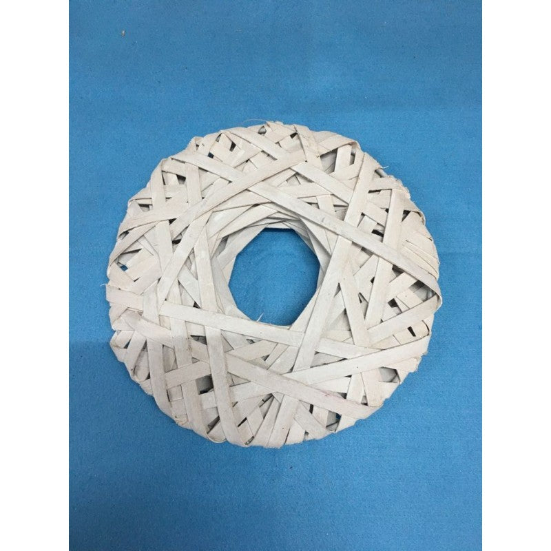 Ghirlanda Da Tavolo Bianca 2 Dimensioni - Portacandela