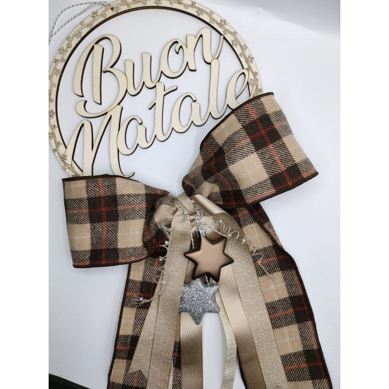 Ghirlanda In Legno Buon Natale