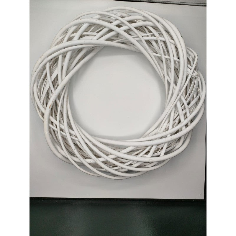 Ghirlanda Legno Bianco