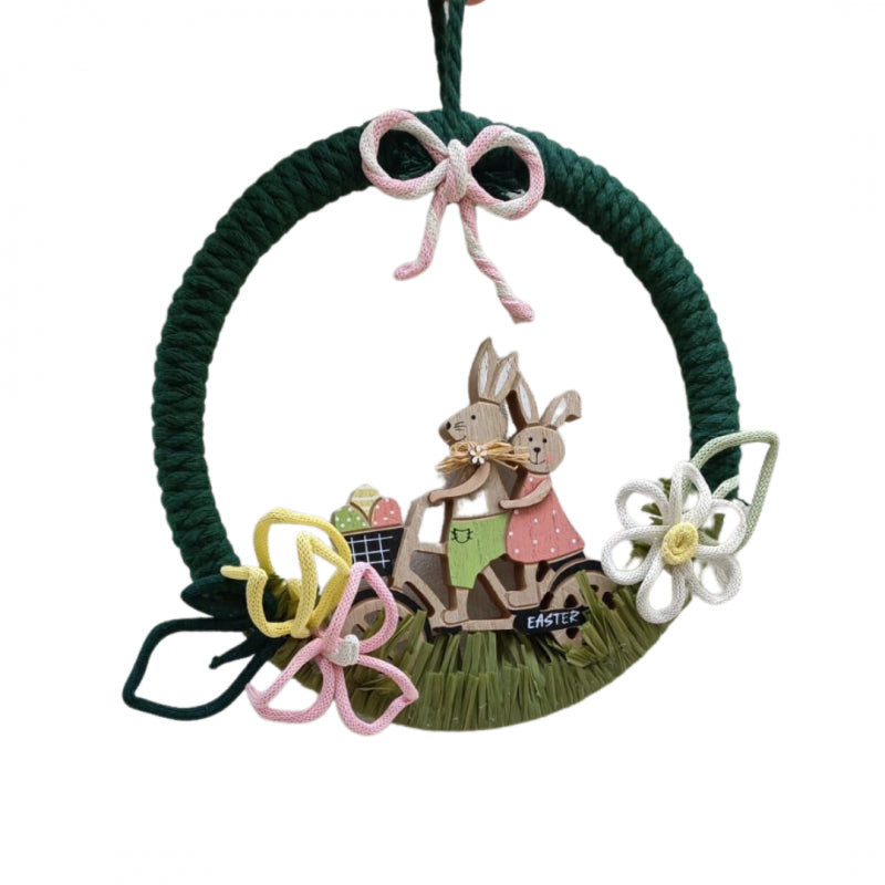 Ghirlanda Pasquale Realizzata A Mano