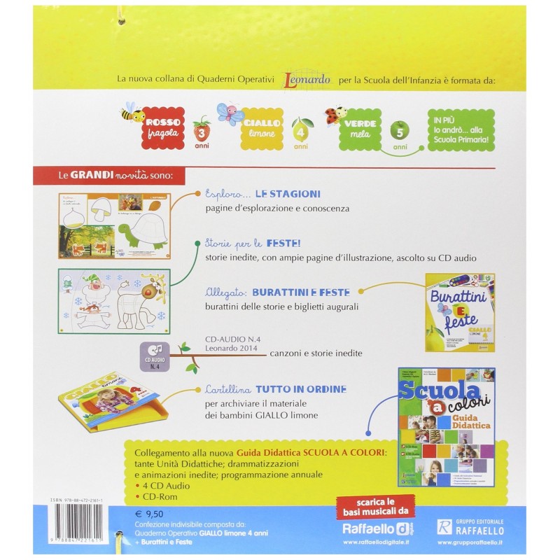 Giallo Limone. 4 Anni. Per La Scuola Materna