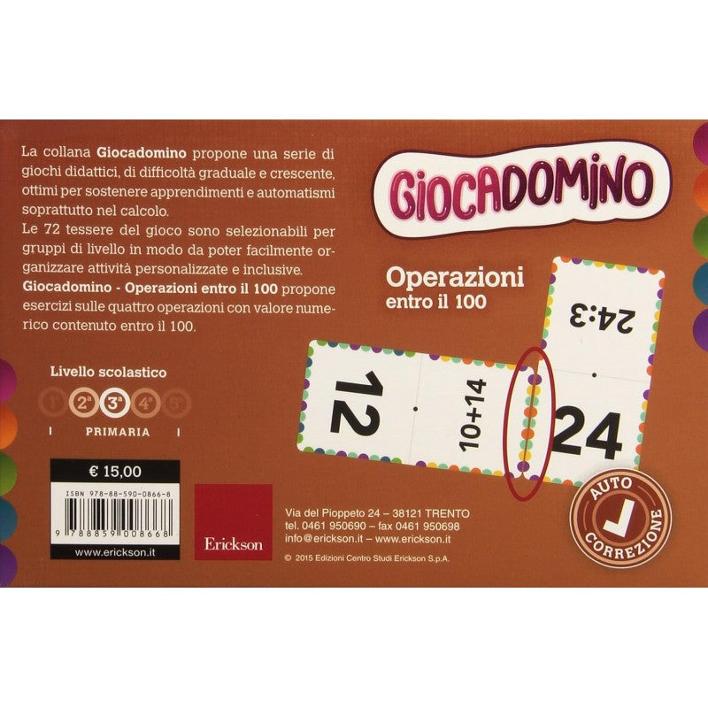 Giocadomino Operazioni Entro Il 100 – Erickson