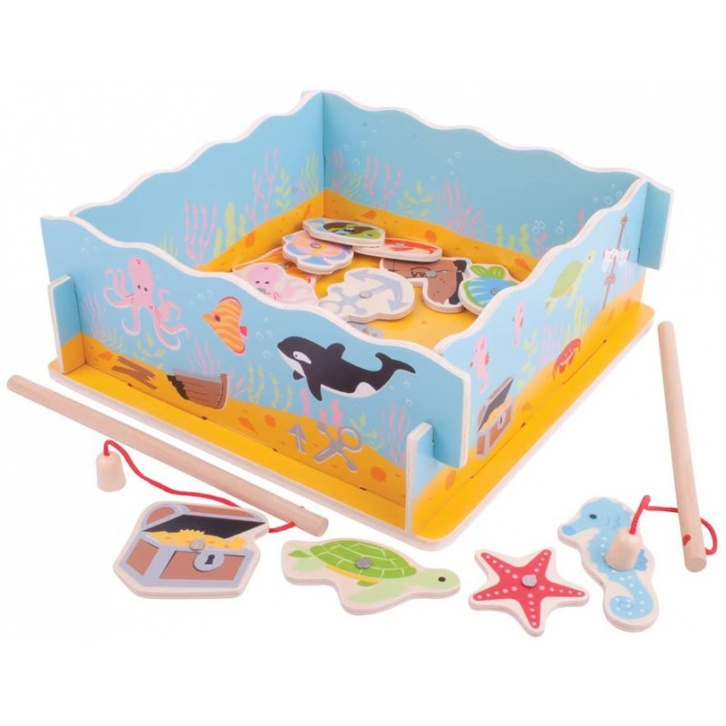 Gioco Della Pesca In Legno - Bigjigs Wooden Fishing Games