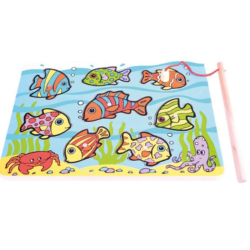 Gioco Di Pesca Magnetico In Legno - Bigjigs Toys