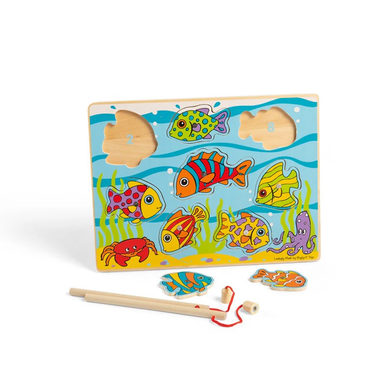 Gioco Di Pesca Magnetico In Legno - Bigjigs Toys