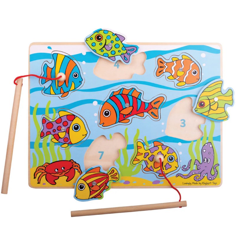Gioco Di Pesca Magnetico In Legno - Bigjigs Toys