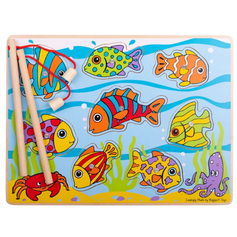 Gioco Di Pesca Magnetico In Legno - Bigjigs Toys