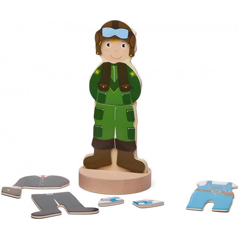 Gioco Magnetico In Legno Le Professioni - Bigjigs Toys